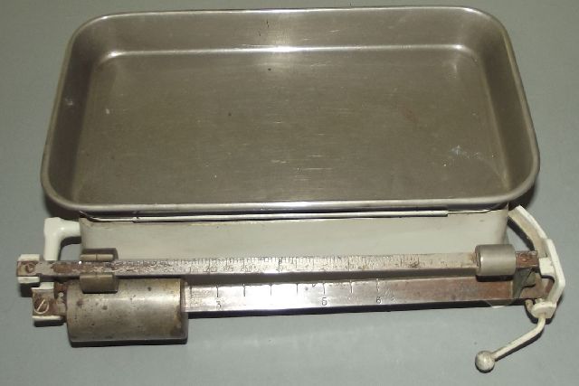 KÜCHENWAAGE Waage Laufgewichtswaage GELO mir Anleitung um 1935 DRP | eBay