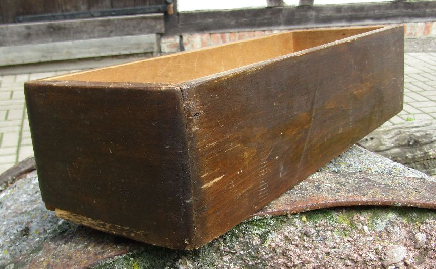 Schmale lange SCHUBLADE Holz von Nähmaschine um 1930 | eBay