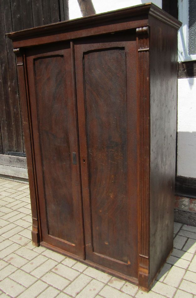 Kleiner KLEIDERSCHRANK Zweitürer GRÜNDERZEIT um 1880 Größe von Vertiko